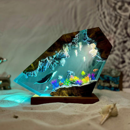 OceanEva™ – Resin Art Lamp